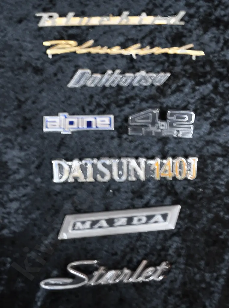 CHROME AND PLASTIC CAR NAME BADGES Image 1++