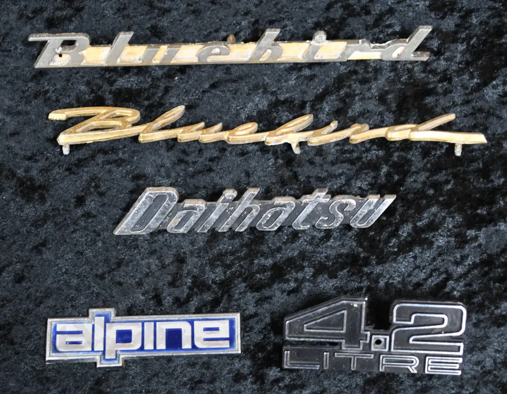 CHROME AND PLASTIC CAR NAME BADGES Image 1++