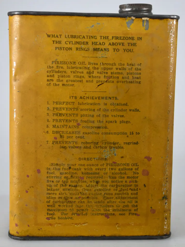 FIREZONE OIL TIN Image 1++
