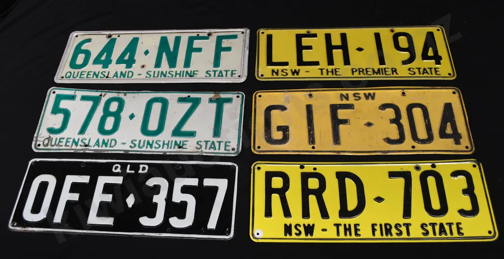 AUSTRALIAN NUMBER PLATES Image 1++