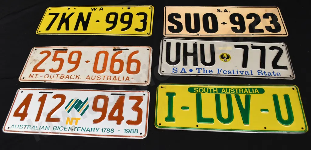AUSTRALIAN NUMBER PLATES Image 1++