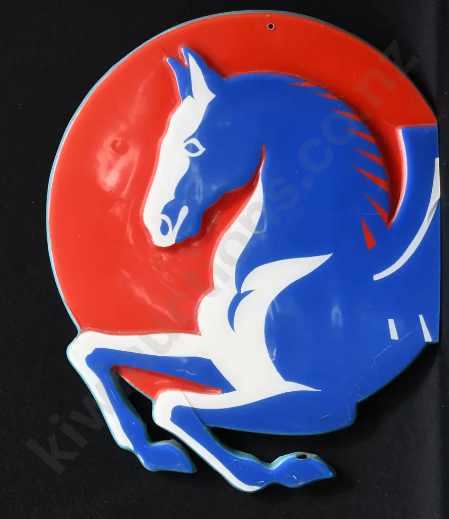 MOBIL OIL PEGASUS PLASTIC SIGN Image 1++