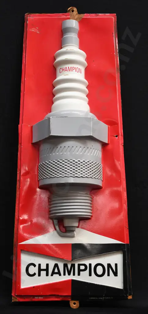 CHAMPION SPARK PLUGS PAINTED SIGN Image 1++