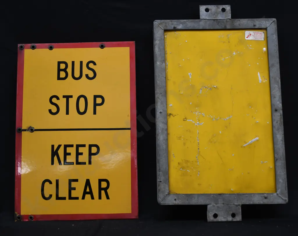 BUS STOP AND P5 ROAD SIGNS Image 1++