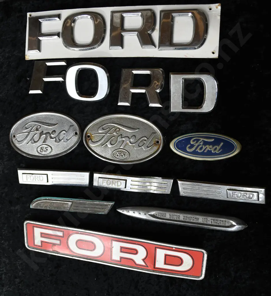 CHROME FORD CAR NAME BADGES Image 1++