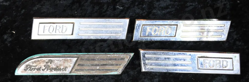 CHROME FORD CAR NAME BADGES Image 1++