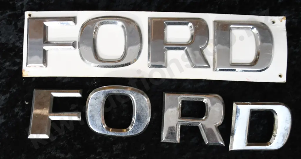 CHROME FORD CAR NAME BADGES Image 1++