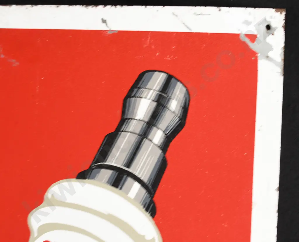 CHAMPION SPARK PLUGS PAINTED TIN SIGN Image 1++
