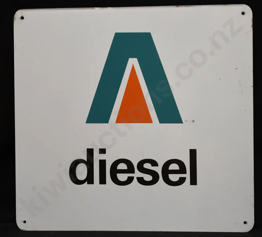 ATLANTIC DIESEL BOWSER TIN SIGN Image 1++