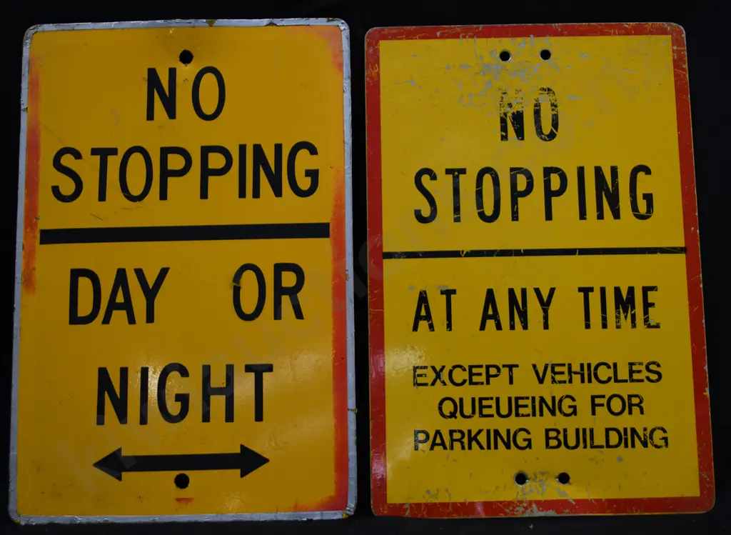 NO STOPPING ROAD SIGNS Image 1++