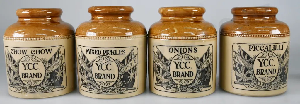 YCC WELLINGTON STONEWARE POTS – SET OF 4 Image 1++
