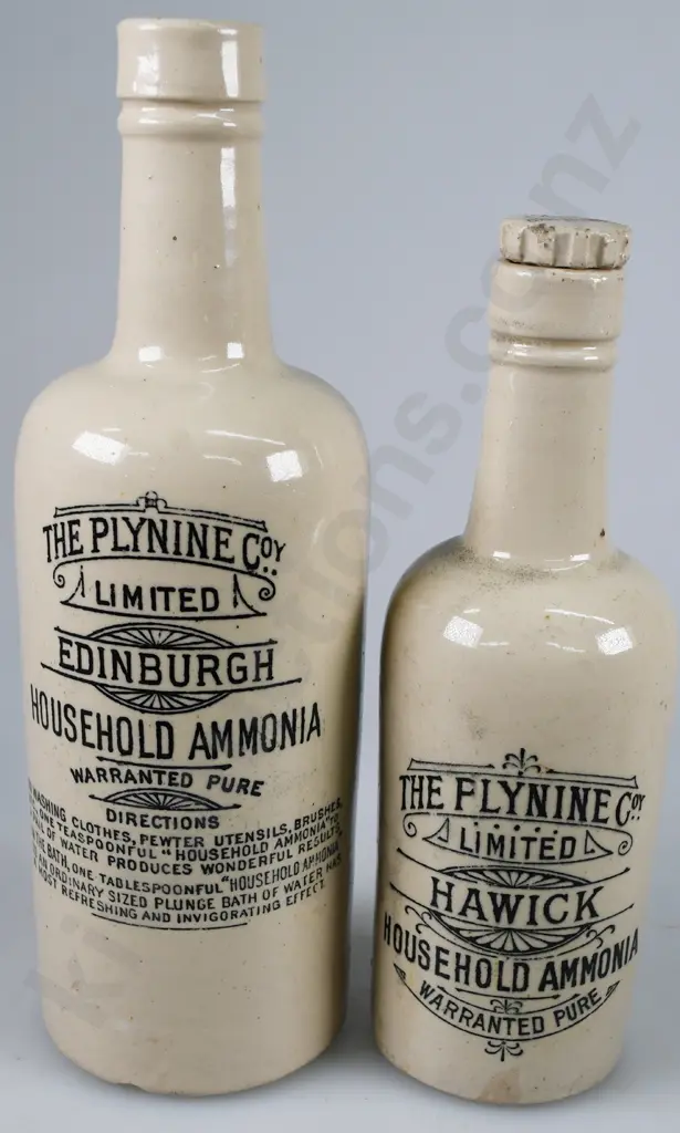 PLYNINE AMMONIA STONEWARE BOTTLES Image 1++
