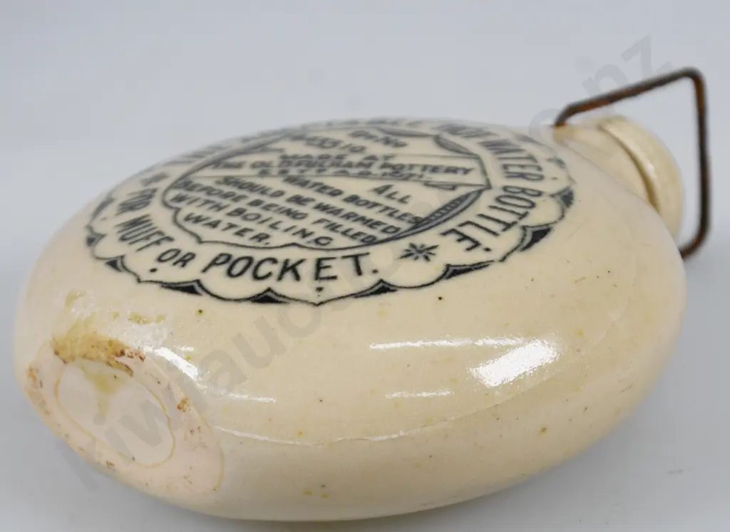 PLYNINE AMMONIA,  FURNITURE CREAM STONEWARE BOTTLES, MUFF WARMER Image 1++