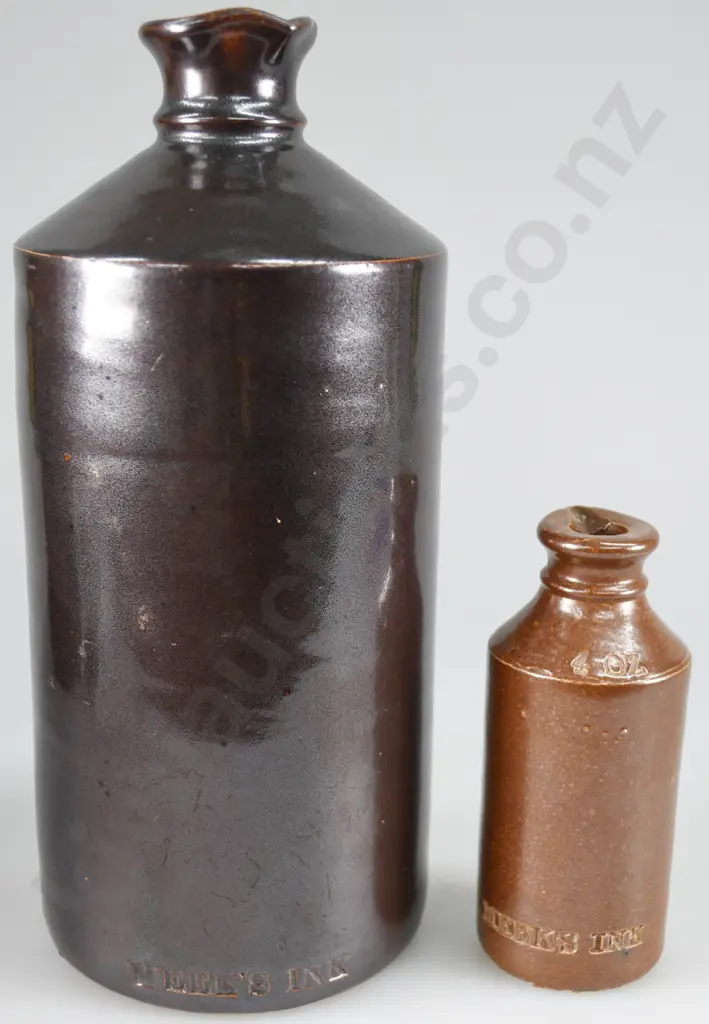 MEEKS INKS STONEWARE BOTTLES Image 1++