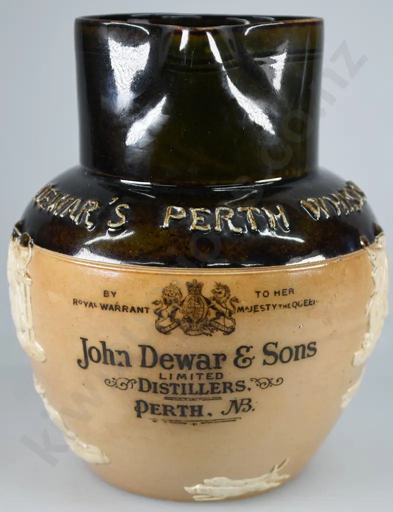 DEWAR’S WHISKY STONEWARE WATER JUG Image 1++