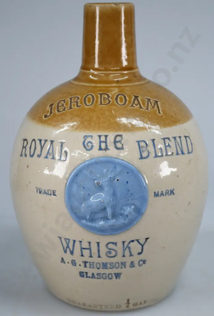 JEROBOAM ROYAL BLEND STONEWARE WHISKY JUG Image 1++