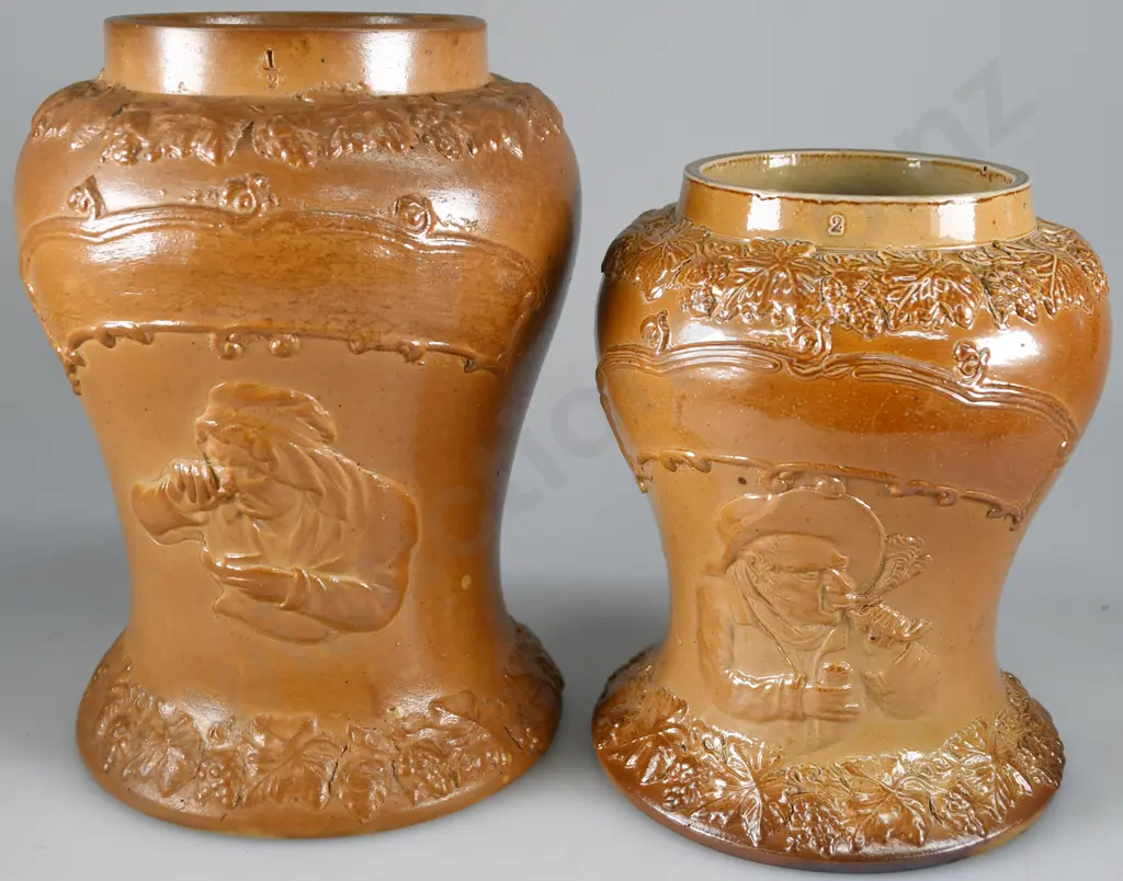 SCOTTISH STONEWARE SNUFF JARS Image 1++