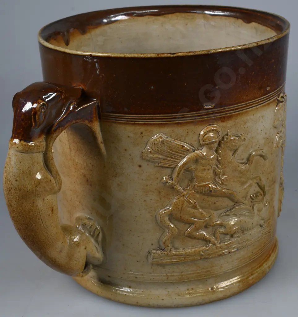 EARLY STONEWARE LOVING CUP Image 1++