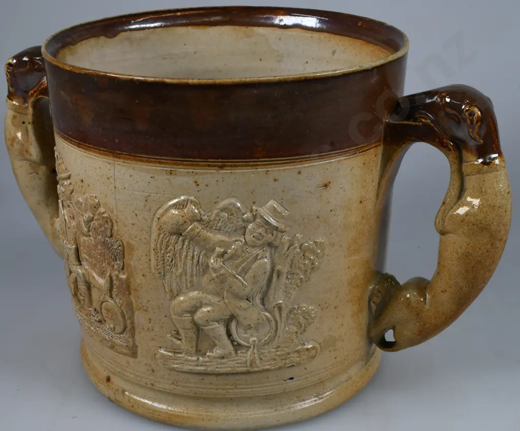 EARLY STONEWARE LOVING CUP Image 1++