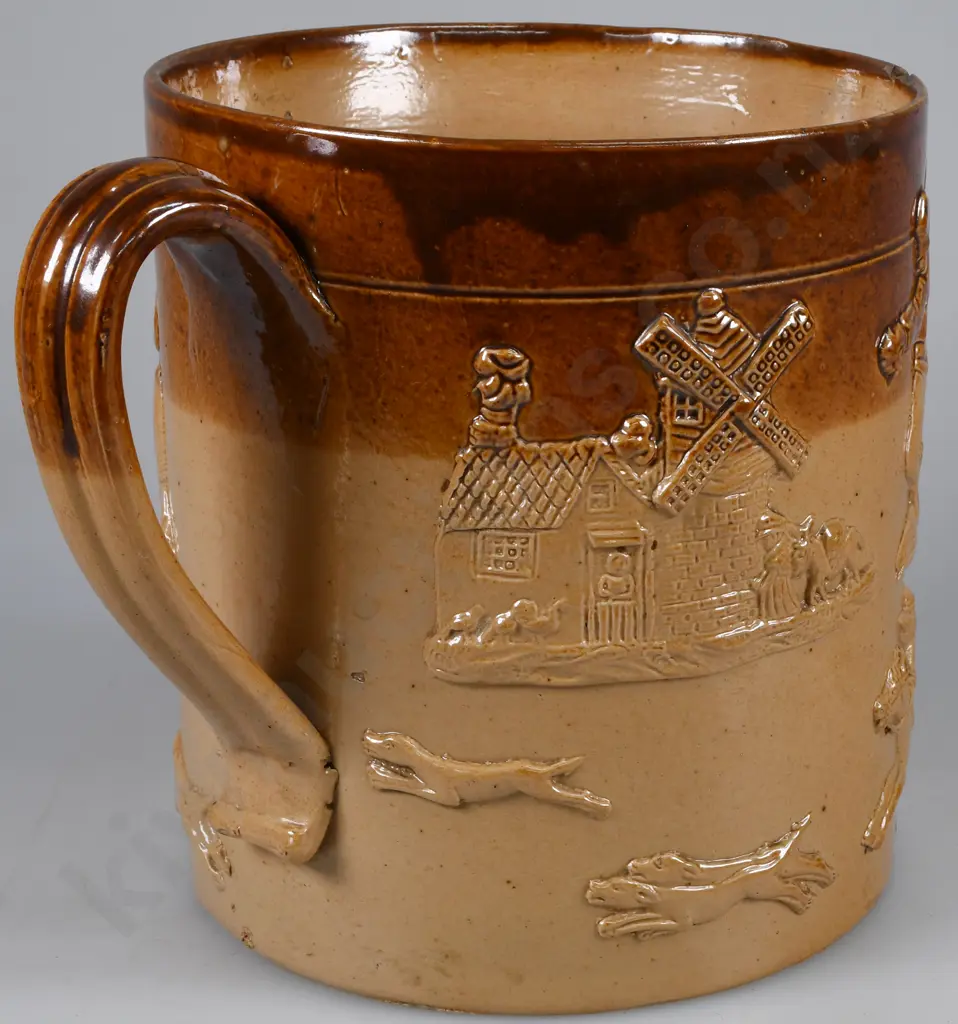 EARLY STONEWARE LOVING CUP Image 1++