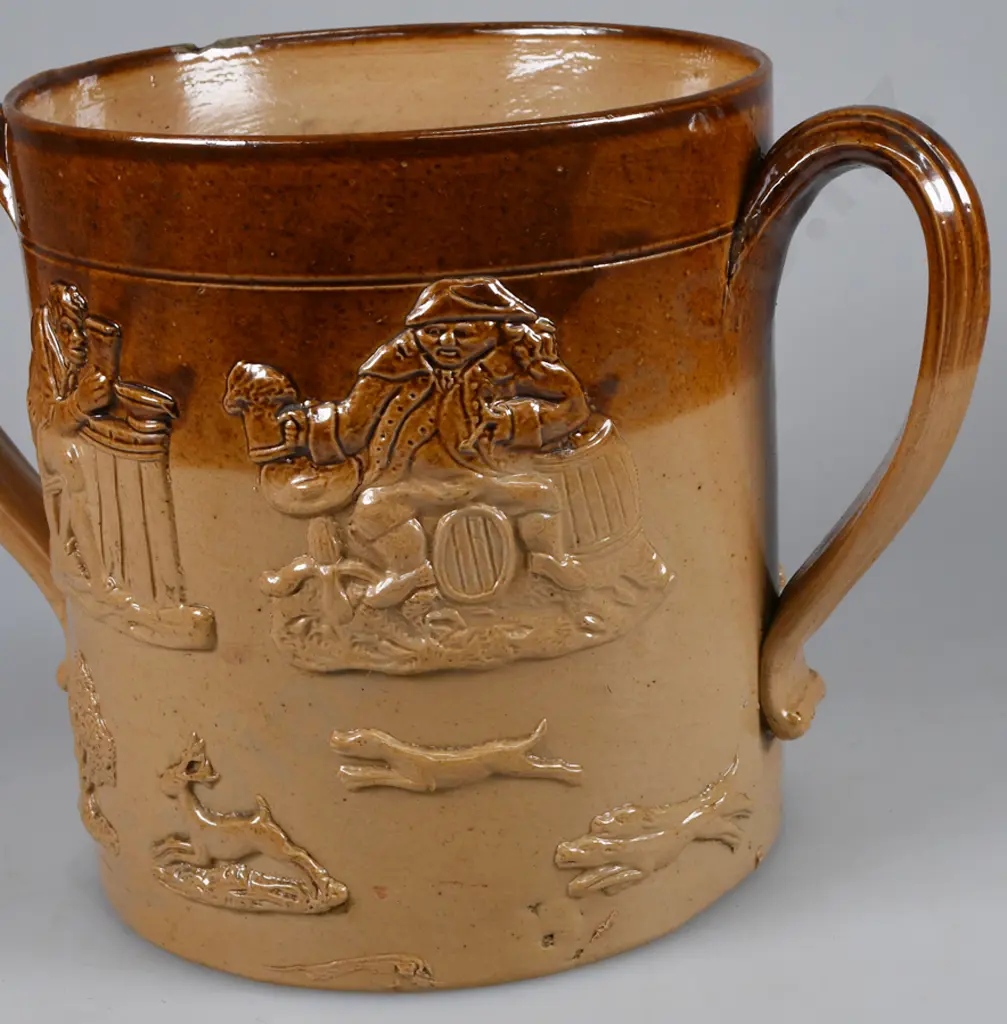 EARLY STONEWARE LOVING CUP Image 1++