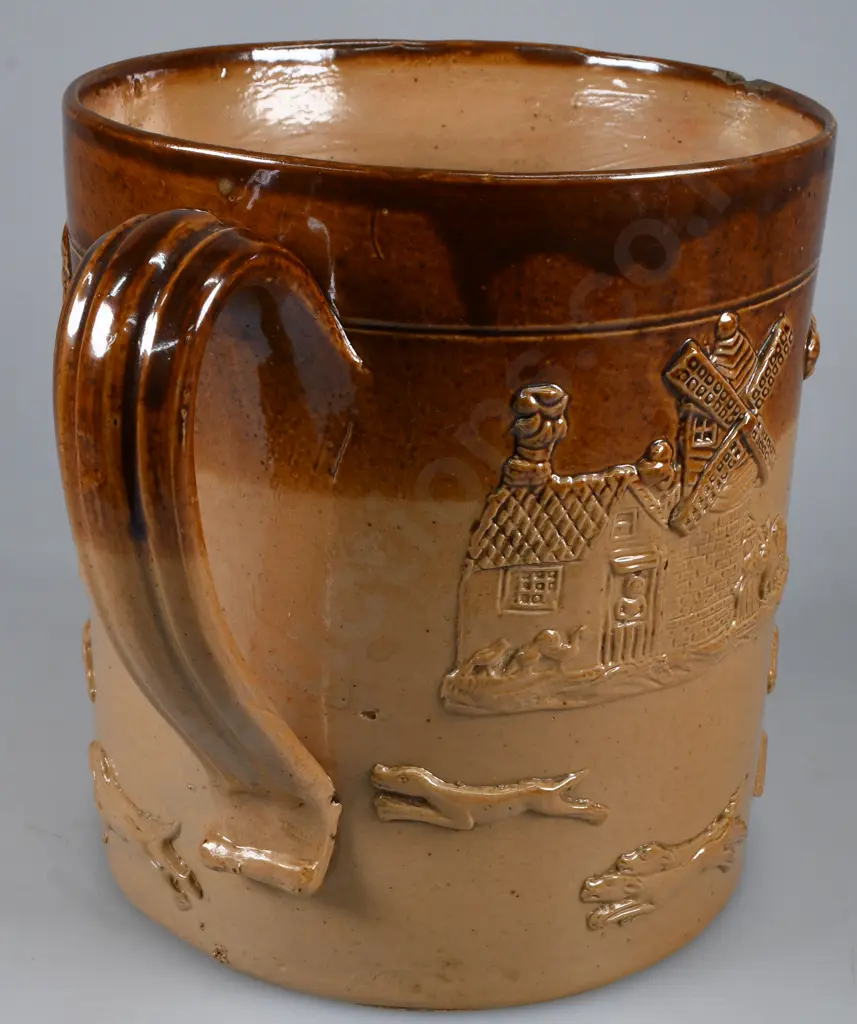 EARLY STONEWARE LOVING CUP Image 1++