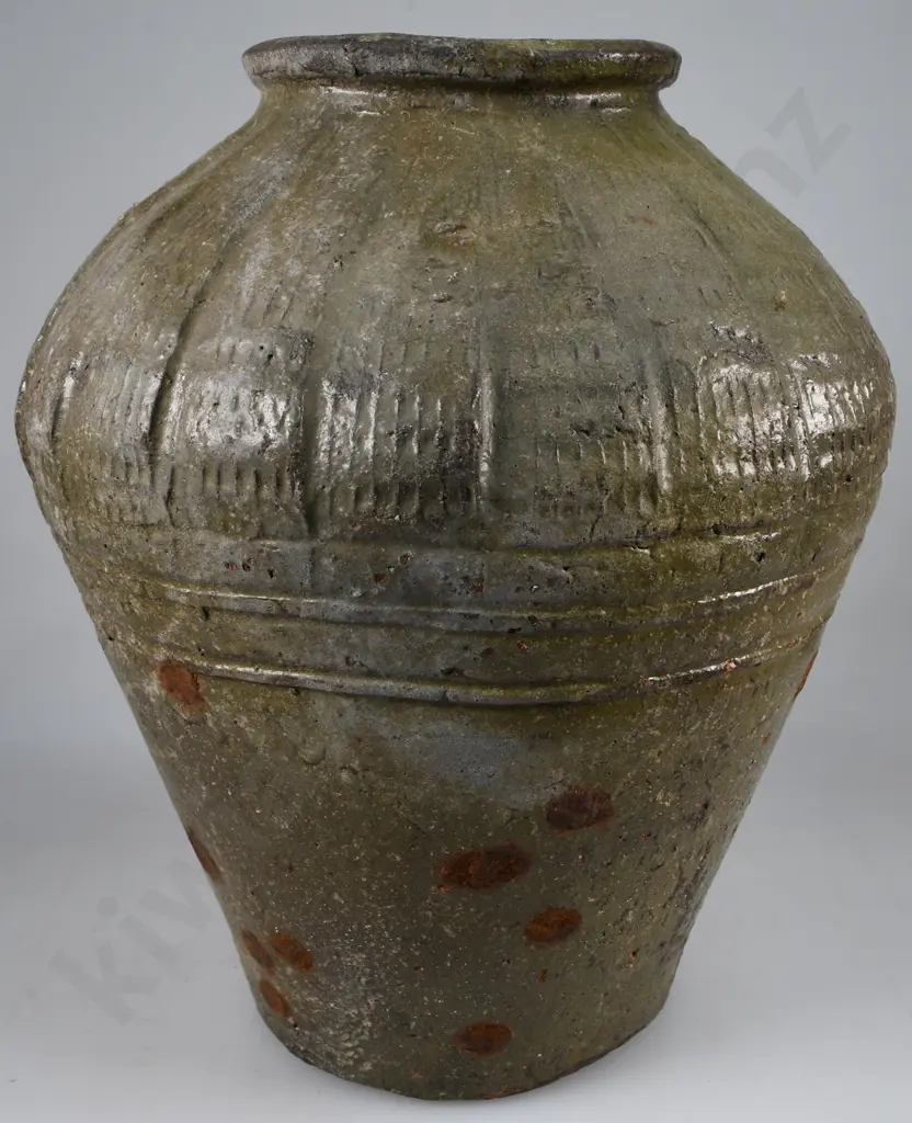 LARGE CHINESE RICE WINE STORAGE JAR Image 1++
