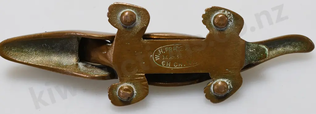 BRASS ALLIGATOR MADE IN CHRISTCHURCH Image 1++