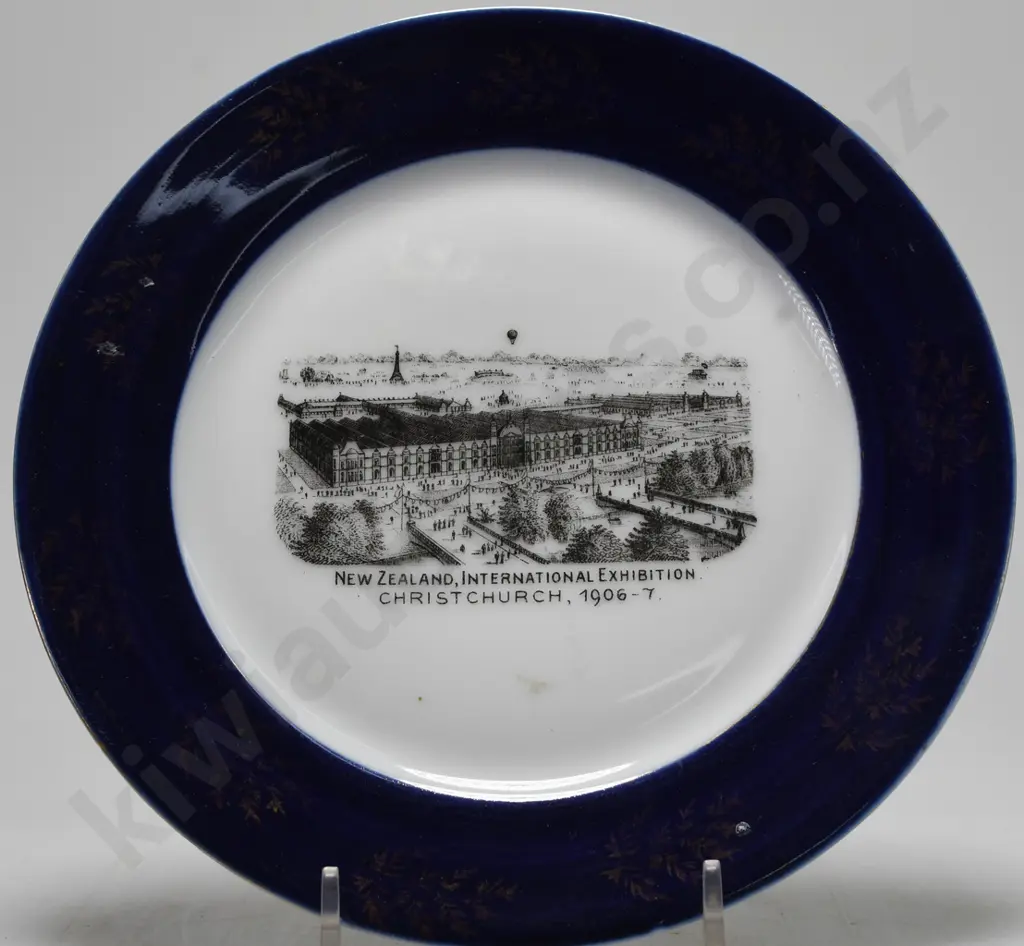 NEW ZEALAND INTERNATIONAL EXHIBITION 1906-7 PLATE Image 1++