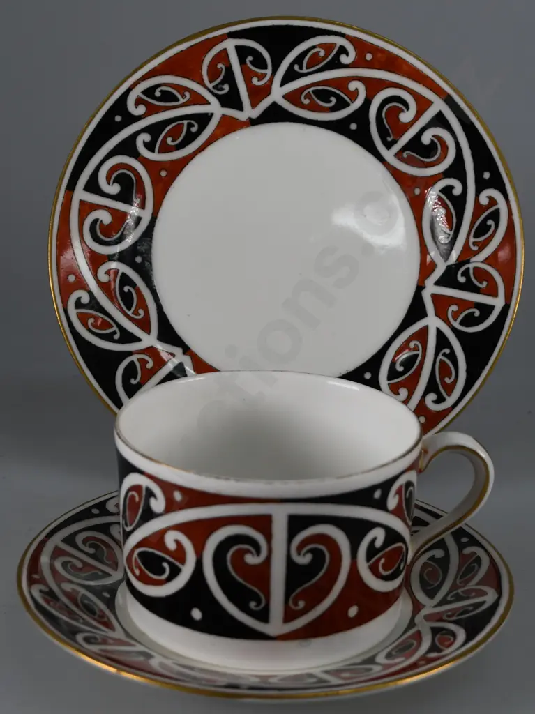 ROYAL DOULTON MAORI ART TRIO Image 1++