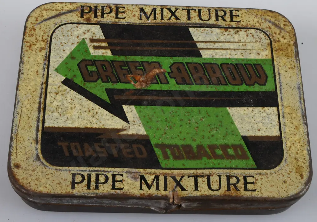 GREEN ARROW TOBACCO TIN Image 1++