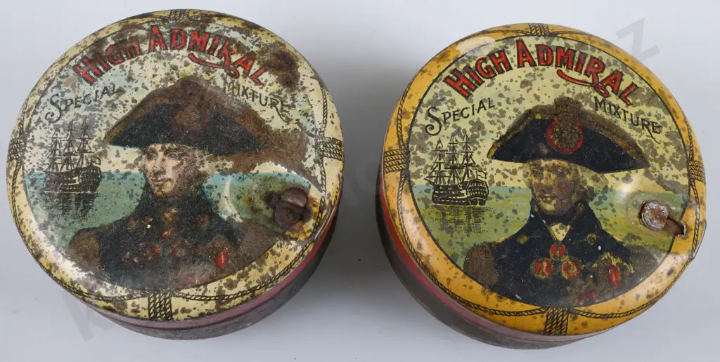 HIGH ADMIRAL TOBACCO MELBOURNE AUSTRALIA TINS Image 1++