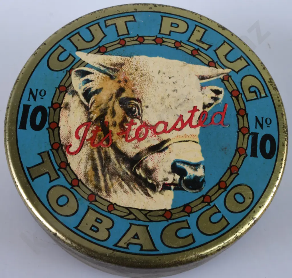 CUT PLUG NO 10  NEW ZEALAND TOBACCO TIN Image 1++