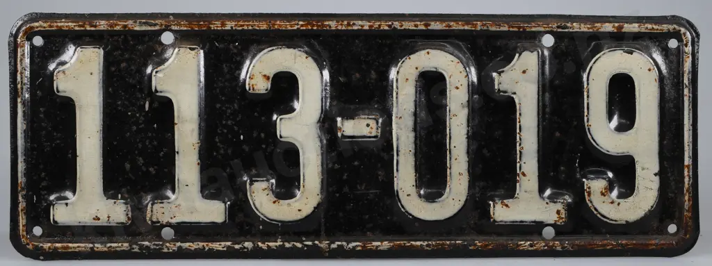 NEW ZEALAND NUMBER PLATE 1926 - 1927 Image 1++