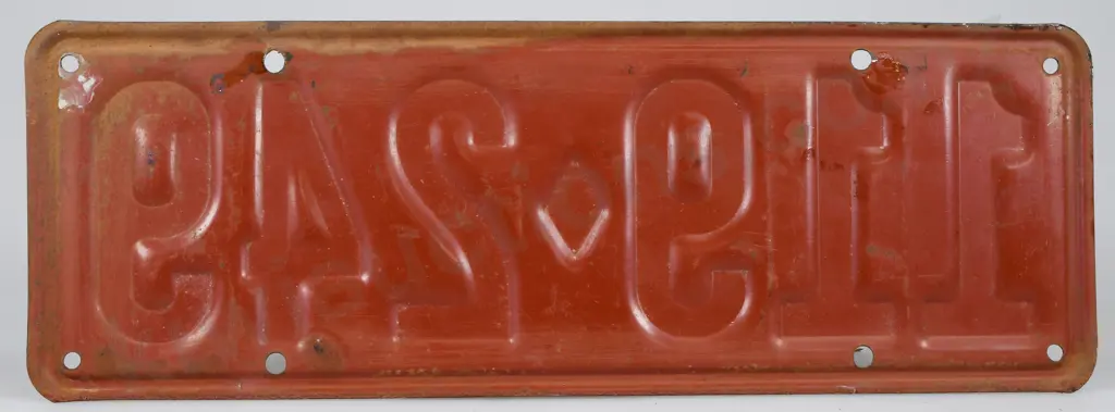 NEW ZEALAND NUMBER PLATE 1928 - 1929 Image 1++