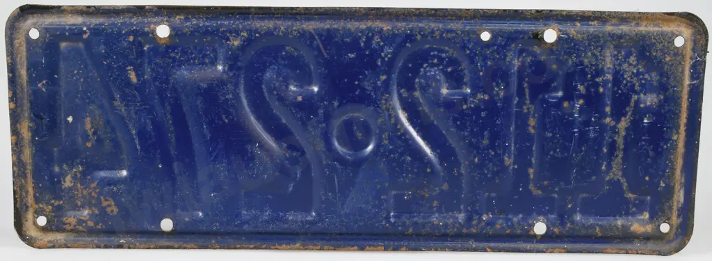 NEW ZEALAND NUMBER PLATE 1929 - 1930 Image 1++