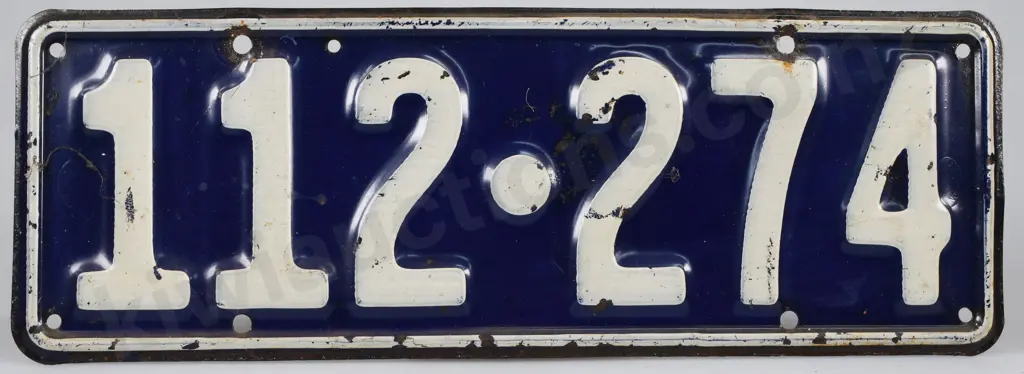 NEW ZEALAND NUMBER PLATE 1929 - 1930 Image 1++