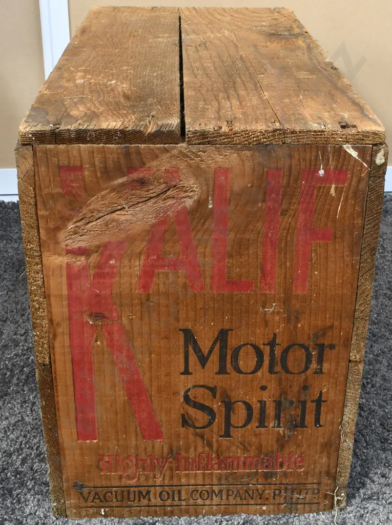KALIF MOTOR SPIRIT WOODEN BOX Image 1++
