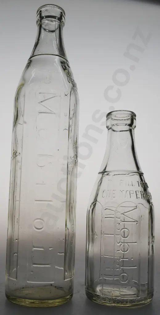 MOBIL QUART AND PINT OIL BOTTLES Image 1++