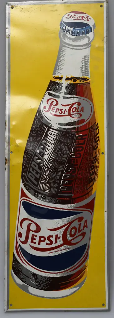 PEPSI-COLA TIN SIGN Image 1++