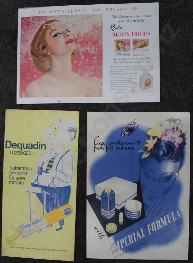 CHEMIST SHOP ADVERTISING CARD SIGNS Image 1++