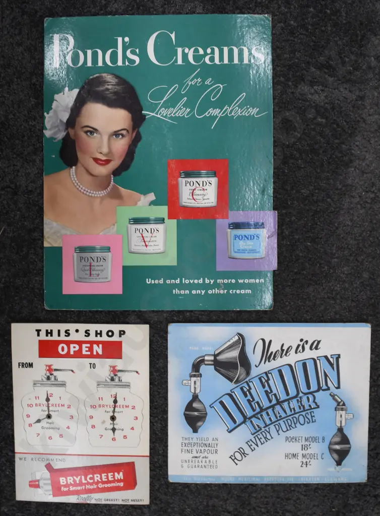 CHEMIST TRADE COUNTER ADVERTISING CARD SIGNS Image 1++