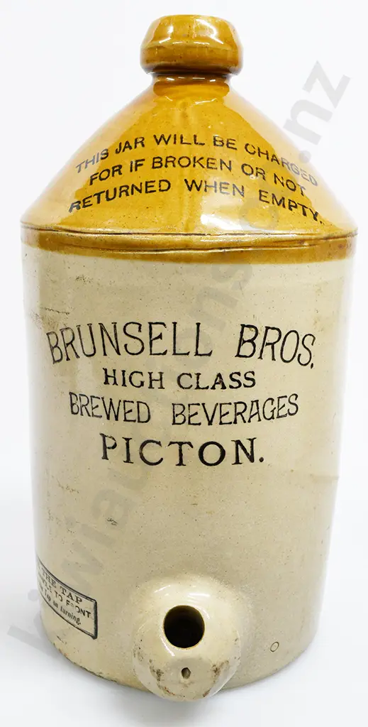 BRUNSELL BROS PICTON STONE JAR Image 1++