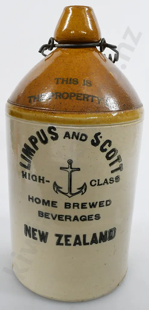 LIMPUS AND SCOTT NEW ZEALAND STONE JAR Image 1++