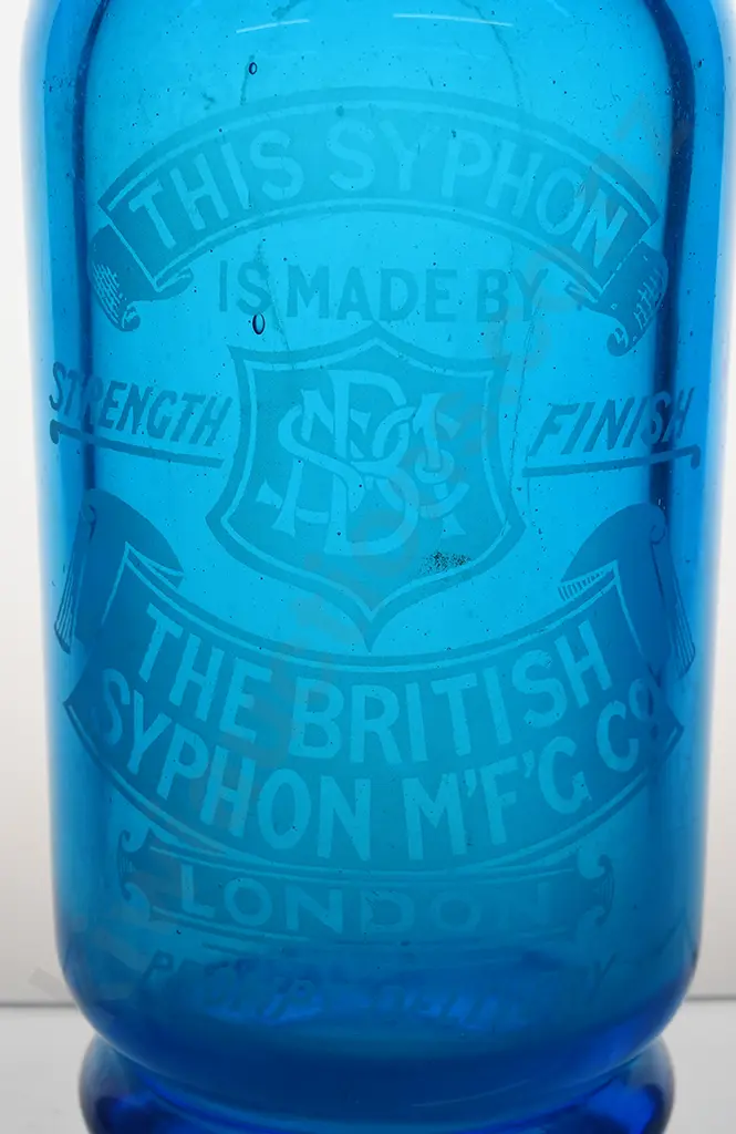 BRITISH SYPHON M'F'G CO LONDON PROMOTIONAL SYPHON Image 1++