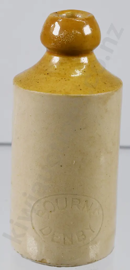 BOURNE & SON, DENBY POTTERY, NEAR DERBY MINIATURE GINGER BEER Image 1++