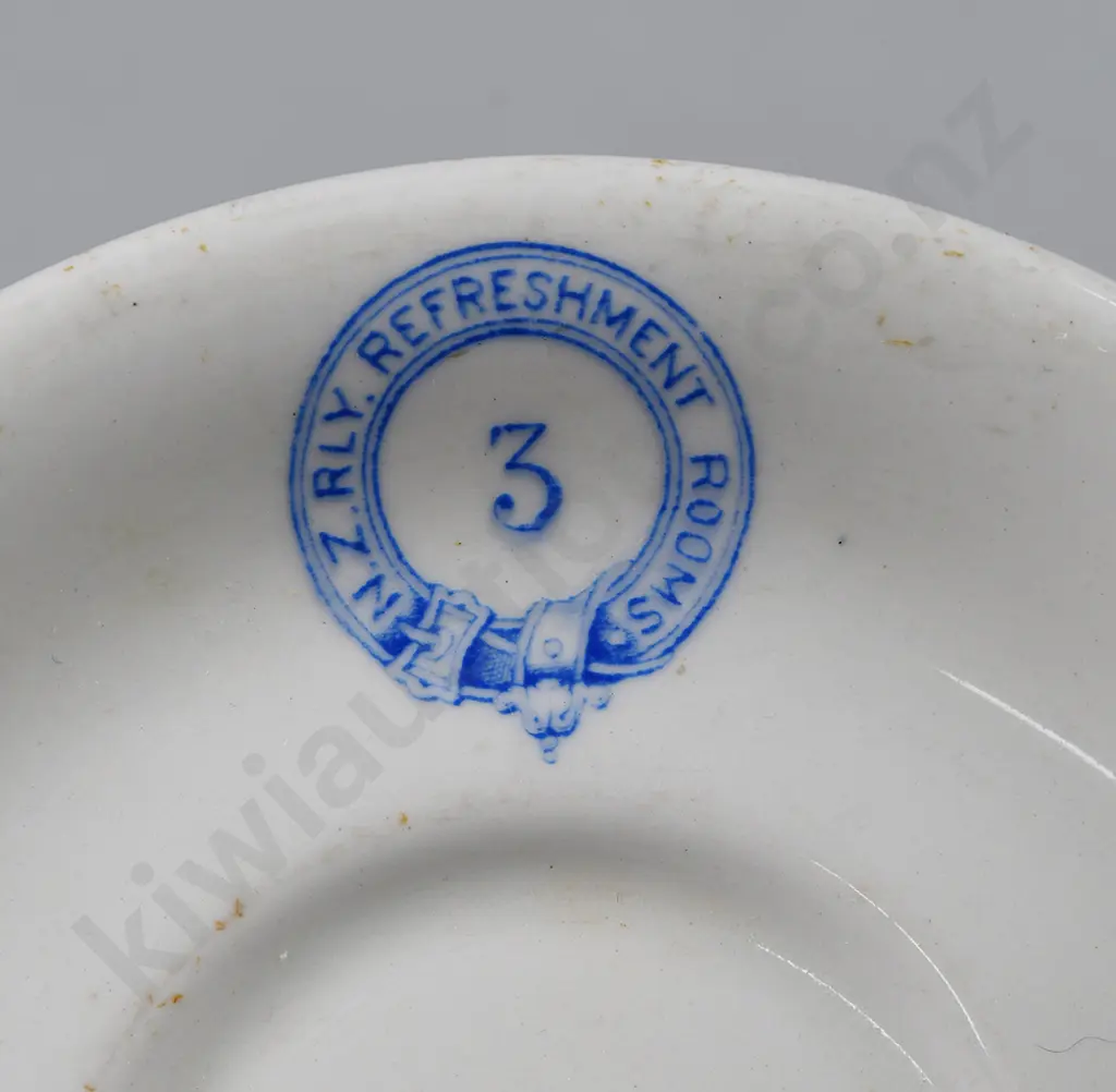 NZ RAILWAY REFRESHMENT ROOMS MARTON NUMBER 3 CUP AND SAUCER Image 1++