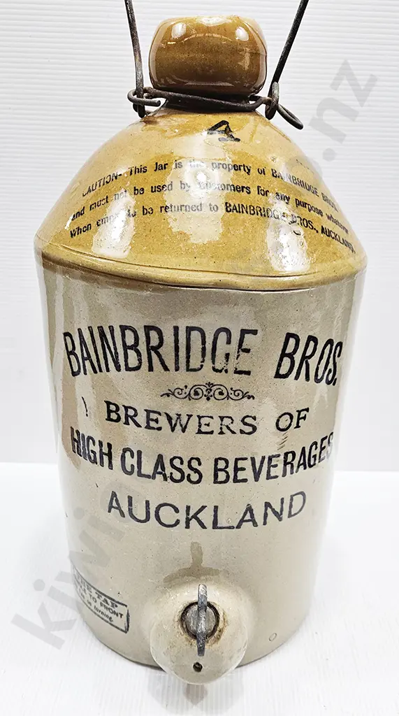 BAINBRIDGE BROTHERS  AUCKLAND STONE JAR Image 1++