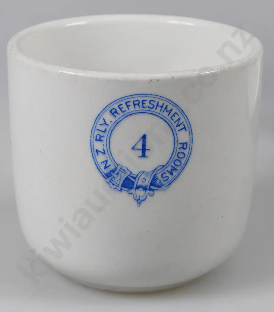 NZ RAILWAY REFRESHMENT ROOMS PALMERSTON NORTH NUMBER 4 CUP AND SAUCER Image 1++