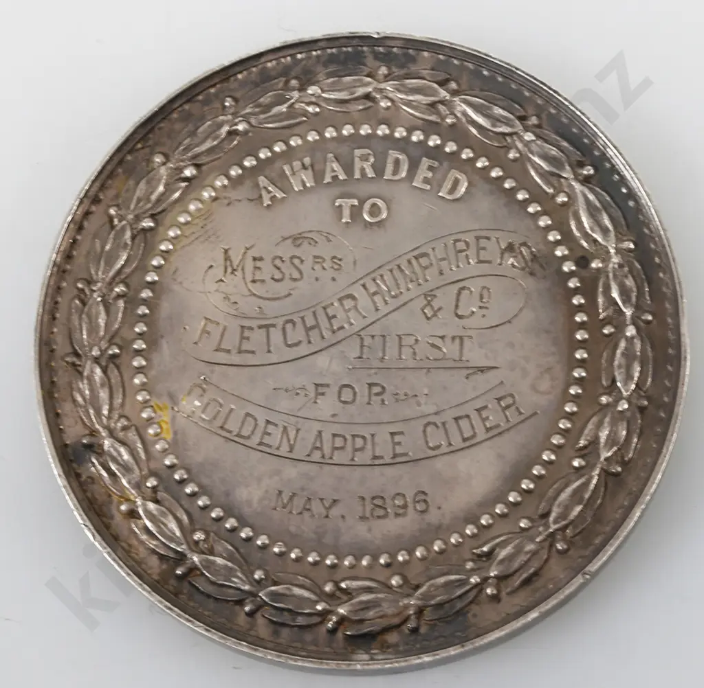 CANTERBURY A & P ASSN FLETCHER HUMPHREYS FIRST PLACE MEDAL Image 1++
